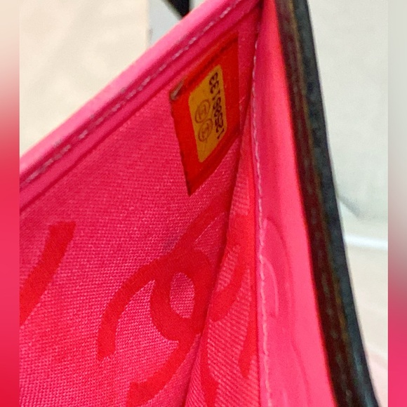 Chanel Cambon Line Bifold Wallet Black Pink CC Matelasse Leather - Picture 3 of 17